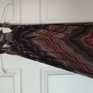 tie neck halter top XL